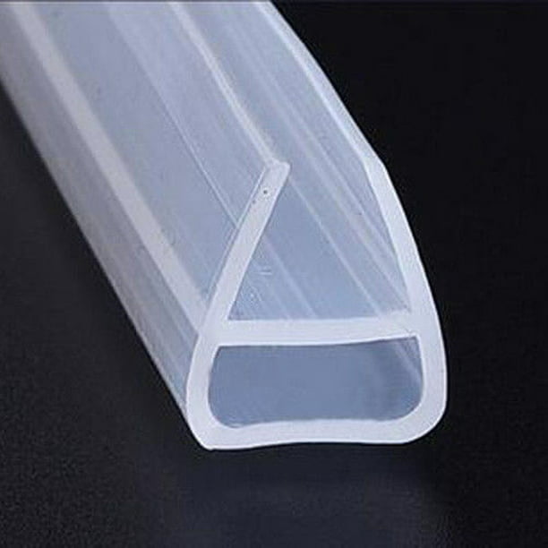 1M/2M Shower Sealing Strip Curved Flat Frameless Window Bath Silicone Rubber